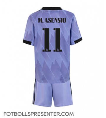 Real Madrid Marco Asensio #11 Bortatröja Barn 2022-23 Kortärmad (+ korta byxor)